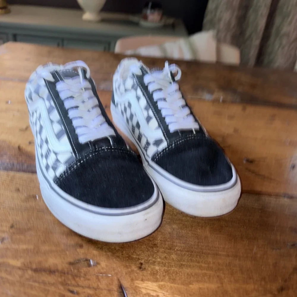 Vans Old Skool Off The Wall Skate Retro Check Sneaker Shoes Men's 8